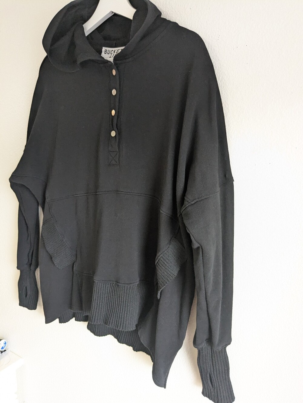 Bucket List black hoodie, size M